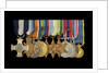 Medals awarded to Vice-Admiral Robert Don Oliver (obverse, l to r, MED2043-2052) by Garrard & Co.