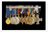 Medals awarded to Vice-Admiral Robert Don Oliver (reverse, r to l, MED2043-2052) by Garrard & Co.