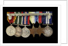 Medals awarded to W. T. Elmslie DSM RNR (reverse, l to r, MED1643-1648) by P. Metcalfe