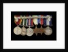 Medals awarded to W. T. Elmslie DSM RNR (reverse, l to r, MED1643-1648) by P. Metcalfe