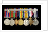 Medals awarded to Percy S. Inge DSM (reverse, r to l, ZBA0315-0321) by B. Mackennal