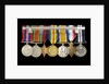 Medals awarded to Percy S. Inge DSM (reverse, r to l, ZBA0315-0321) by B. Mackennal