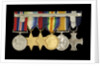 Medals awarded to Captain W. J. C. Robertson DSC (reverse, r to l, MED1095-1104) by unknown