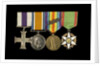 Medals awarded to Lieut Michael Isaacs MC RNVR (obverse, l to r, MED2606-2609) by unknown