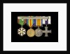 Medals awarded to Lieut Michael Isaacs MC RNVR (reverse, r to l, MED2606-2609) by unknown