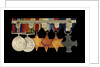 Medals awarded to Cdr Herbert J. P. Crousaz DSC (reverse, r to l, ZBA2252-2257) by unknown