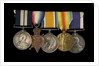 Medals awarded to Able Seaman R. J. Squires DSM (obverse, l to r, MED2591-2595) by B. Mackennal