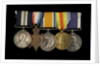 Medals awarded to Able Seaman R. J. Squires DSM (obverse, l to r, MED2591-2595) by B. Mackennal