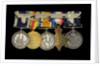 Medals awarded to Able Seaman R. J. Squires DSM (reverse, r to l, MED2591-2595) by B. Mackennal
