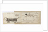 Two views of Nelson's funeral carriage by Thomas Baxter