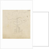 Study of a tree with two chairs either side of its trunk by Thomas Baxter