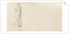 A young man stepping down a step, possibly Horatio Nelson (verso) by Thomas Baxter