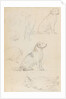 Studies of Nelson's dogs (verso) by Thomas Baxter