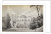 A view of the rear of Merton Place showing the balcony (verso) by Thomas Baxter