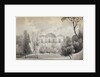 A view of the rear of Merton Place showing the balcony (verso) by Thomas Baxter