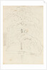A study of a tree over water (verso) by Thomas Baxter