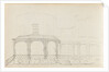 A view of the east elevation of Merton Place showing the Eating Room with the mirador (verso) by Thomas Baxter