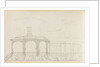 A view of the east elevation of Merton Place showing the Eating Room with the mirador (verso) by Thomas Baxter
