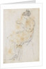 A young woman seated, reading, possibly Charlotte Nelson (recto) by Thomas Baxter