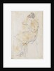 A young woman seated, reading, possibly Charlotte Nelson (recto) by Thomas Baxter