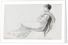 A young woman reclining, possibly one of the Connors (Emma Hamilton's cousins) (recto) by Thomas Baxter