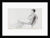 A young woman reclining, possibly one of the Connors (Emma Hamilton's cousins) (recto) by Thomas Baxter