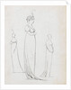 A full-length drawing of a woman by Thomas Baxter