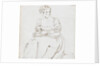 A young woman seated, reading a book, possibly Charlotte Nelson by Thomas Baxter