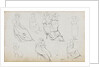 A sheet of figure studies (recto) by Thomas Baxter