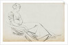 A young woman, seated, probably Charlotte Nelson (recto) by Thomas Baxter