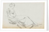 A young woman, seated, probably Charlotte Nelson (recto) by Thomas Baxter