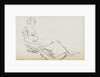 A young woman, seated, probably Charlotte Nelson (recto) by Thomas Baxter