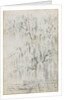 Study of a tree overhanging water at Merton (recto) by Thomas Baxter