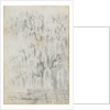 Study of a tree overhanging water at Merton (recto) by Thomas Baxter
