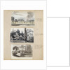 Three view of Merton Place by Thomas Baxter