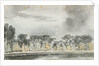 A view across the River Wandle at Merton by Thomas Baxter