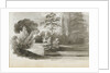 A bridge over the 'Nile' at Merton (recto) by Thomas Baxter