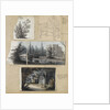 A study of a shrub and and chair, views of Merton Place by Thomas Baxter