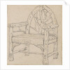 A study of a garden seat or chair by Thomas Baxter