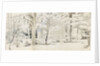 An arbour surrounded by trees (recto) by Thomas Baxter
