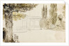 A view of the east elevation of Merton Place (recto) by Thomas Baxter