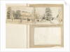 A panoramic view showing the east and north elevations of Merton Place by Thomas Baxter