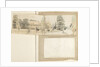 A panoramic view showing the east and north elevations of Merton Place by Thomas Baxter
