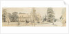 A panoramic view showing the east and north elevations of Merton Place (recto) by Thomas Baxter