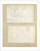 Studies of people in a rowing boat in the river at Merton Place by Thomas Baxter
