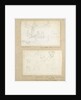 Studies of people in a rowing boat in the river at Merton Place by Thomas Baxter