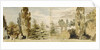 A view of Merton Place from the west seen across lawns and the river by Thomas Baxter