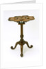 Mahogany supper table with tripod base by unknown