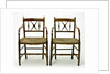 Two chairs by unknown