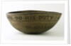 Wooden bowl commemorating Vice-Admiral Horatio Nelson (1758-1805) by unknown